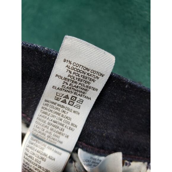 Lucky Brand Jeans Size 2 Womens Blue Stretch Mid Rise Olivia Flared Wide Leg - Picture 4 of 13